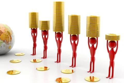 Conquering the business Stock-Illustration