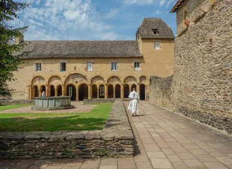 Conques monastery Stock Photos
