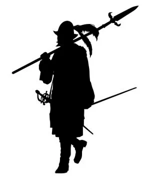 Conquistador marching. Warriors Theme Stock Illustration