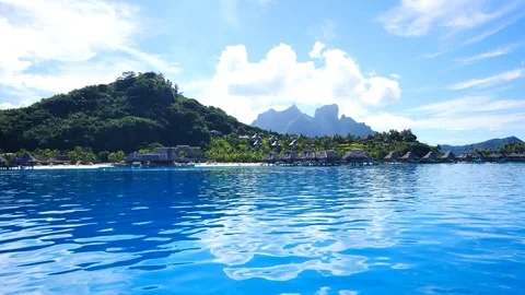 The Conrad, Bora Bora, French Polynesia, South Pacific Stock Footage 91407153