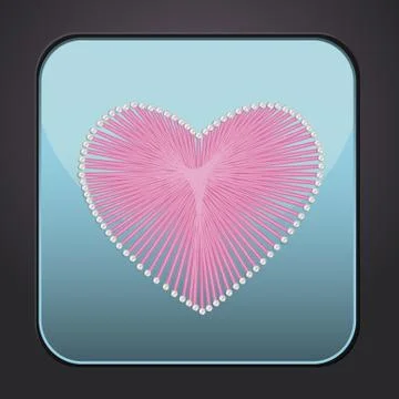 Cons heart Stock Illustration