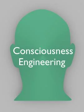 Consciousness Engineering concept Illustrazione stock
