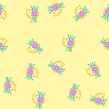Consciousness unsolved mystery vector seamless pattern 스톡 일러스트