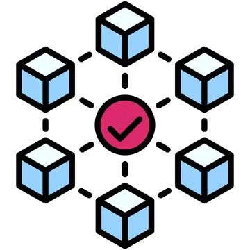 Consensus icon, Blockchain related vector illustration Stock Illustration