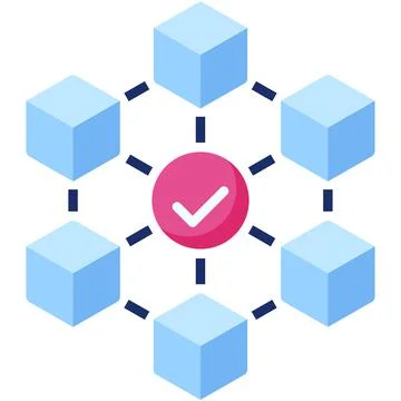 Consensus icon, Blockchain related vector illustration Stock Illustration
