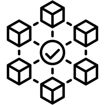 Consensus icon, Blockchain related vector illustration Stock Illustration