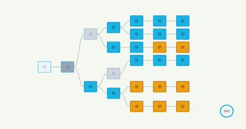 Consensus State Tree Animation Showing Network Progression Vidéo 334093244