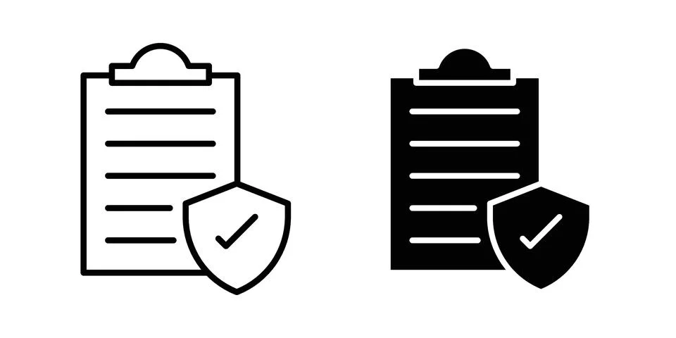 Consent icon set, collection of vector icons Stock Illustration
