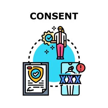 Consent managing digital access and privacy data 스톡 일러스트