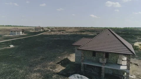 Consequence after a fire. Stock Footage 92384941