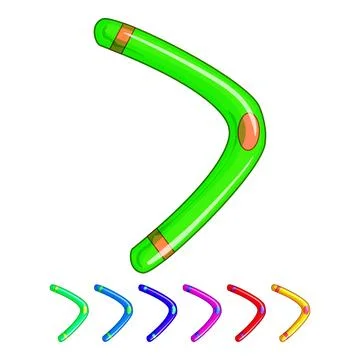 Consequence boomerang cartoon vector graphic Stock Illustration