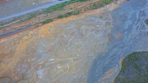 Consequence of mining enterprise in Sudbury, Ontario, Canada. Extensive.. Stock Footage 260410900