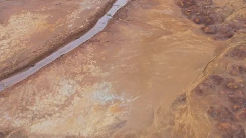Consequence of the mining enterprise in Sudbury, Ontario, Canada. Extensive.. Vídeo Stock 260410934