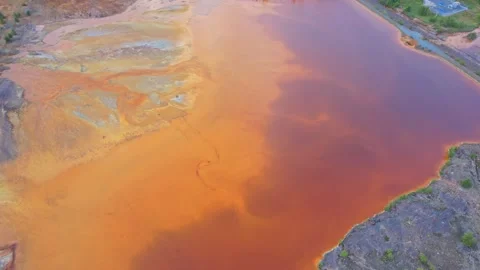 Consequence of the mining enterprise in Sudbury, Ontario, Canada. Extensive.. Stock Footage 271691501