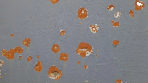 Consequence of shelling residential gate after air attack. War in Ukraine. Stock Footage 244048911