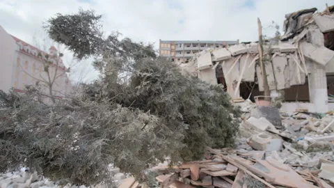 Consequences of the bomb dropped at school. Stock Footage 197608250