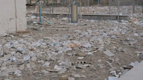 Consequences of the bomb dropped at school. Stock Footage 197609409