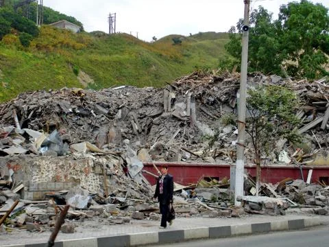 The consequences of the earthquake 10 Stock Photos