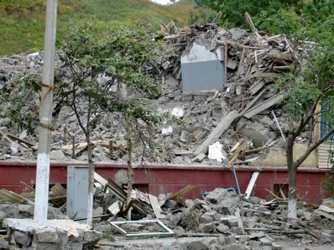 The consequences of the earthquake 3 Stock Photos