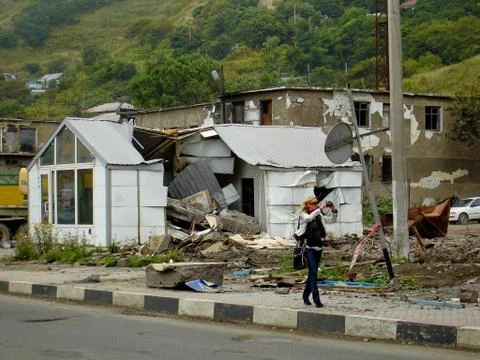 The consequences of the earthquake 4 Stock Photos