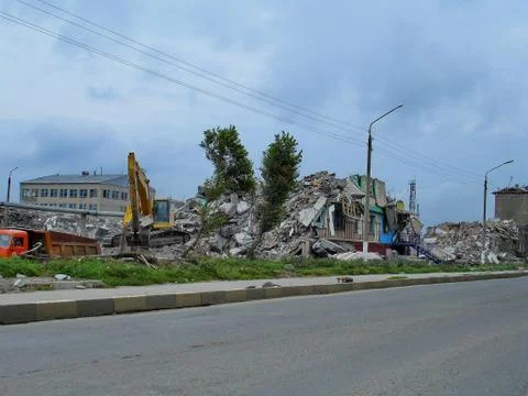 The consequences of the earthquake 8 Stock Photos