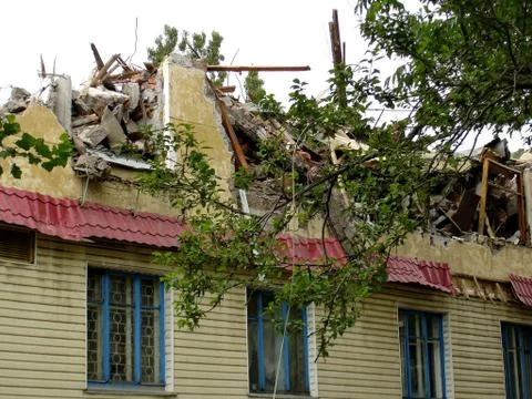 The consequences of the earthquake Stock Photos