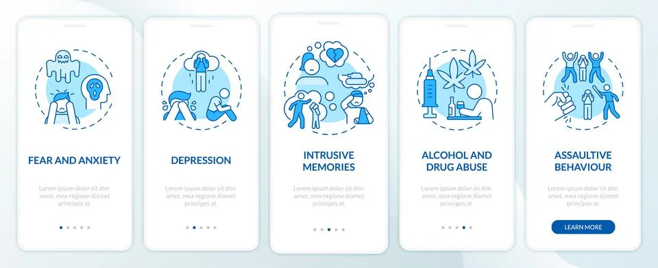 Consequences of hate speech onboarding mobile app page screen Stock Illustration