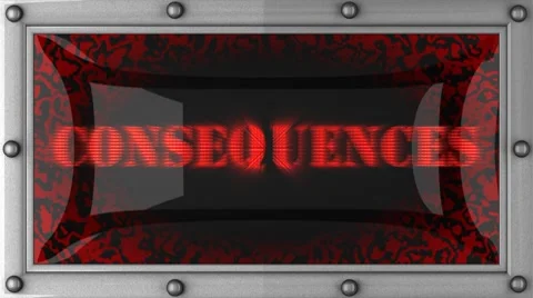 Consequences on led Stock Footage
