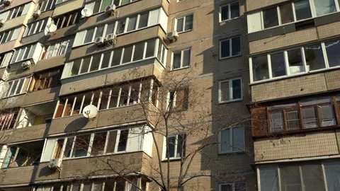 Consequences of rocket attack on the center of Ukraine. Stock Footage 229043679