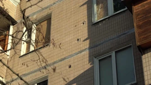 Consequences of rocket attack on the center of Ukraine. Stock Footage 229116270