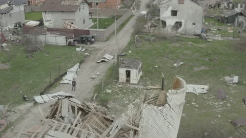 Consequences of russian aggression in Ukraine. War in Ukraine Stock Footage 193988477