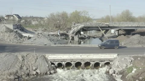 Consequences of russian aggression in Ukraine. War in Ukraine Stock Footage 193991048