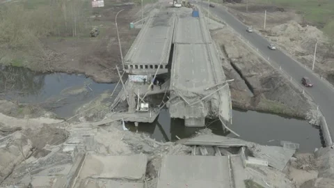 Consequences of russian aggression in Ukraine. War in Ukraine Stock Footage 193991355