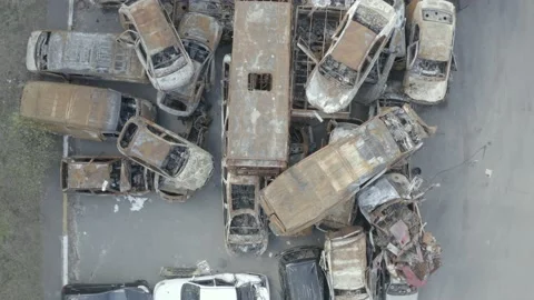 Consequences of russian aggression in Ukraine. War in Ukraine Stock Footage 193992350