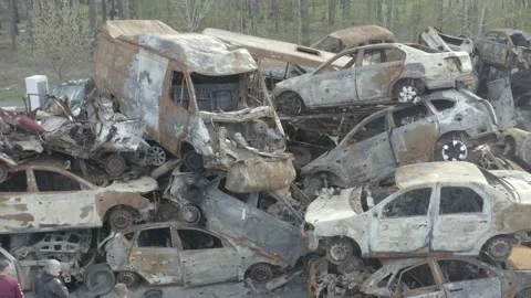 Consequences of russian aggression in Ukraine. War in Ukraine Stock Footage 193992392