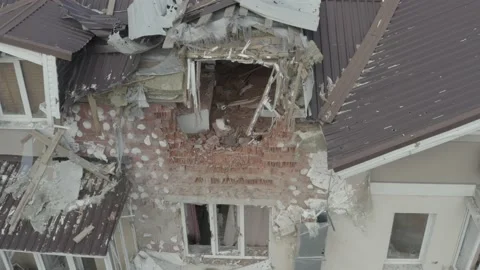Consequences of russian aggression in Ukraine. War in Ukraine Stock Footage 193992650