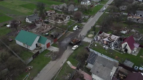 Consequences of russian aggression in Ukraine. War in Ukraine Stock Footage 193992726