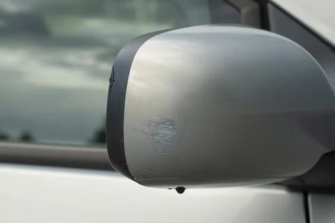 The consequences of a small car accident Stock Photos