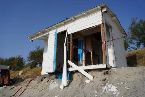 Consequences of the tsunami. Foto stock
