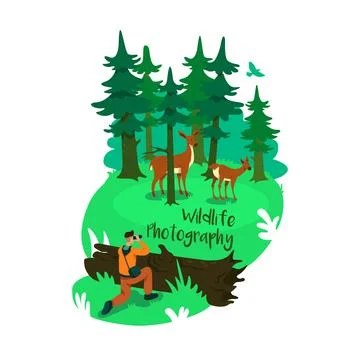 Conservation 2D vector web banner, poster Ilustración de archivo