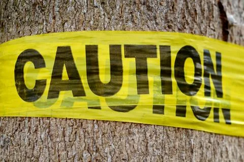 Conservation caution sign Stock Photos