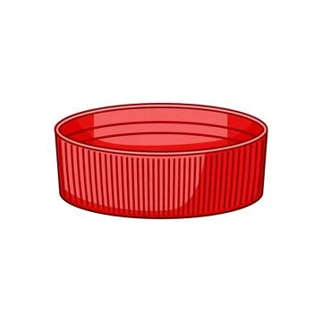 Conservation plastic bottle cap cartoon vector illustration Ilustración de archivo
