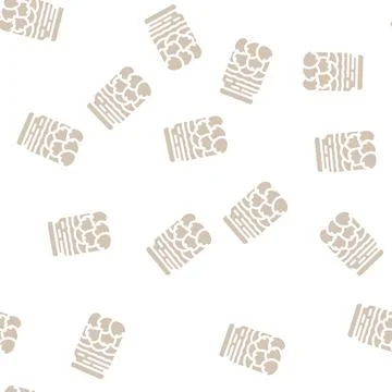 Conservation tomato bottle glyph vector seamless pattern Ilustración de archivo