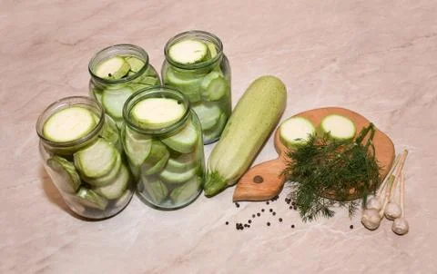 Conservation zucchini Stock Photos