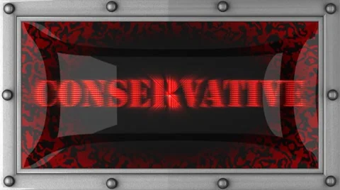 Conservative on led Stock Footage