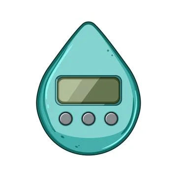 Conserve shower timer cartoon vector illustration 스톡 일러스트
