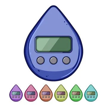 Conserve shower timer cartoon vector graphic Stock Illustration