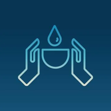 Conserving water concept Ilustração Stock