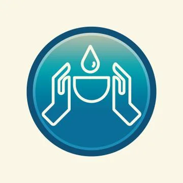 Conserving water concept Ilustração Stock