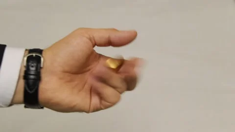 Consider bitcoin in hand Stock Footage 103841568